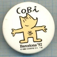 323 INSIGNA - Olimpica -Olimpiada Barcelona '92 -Cobi (mascota) - starea care se vede
