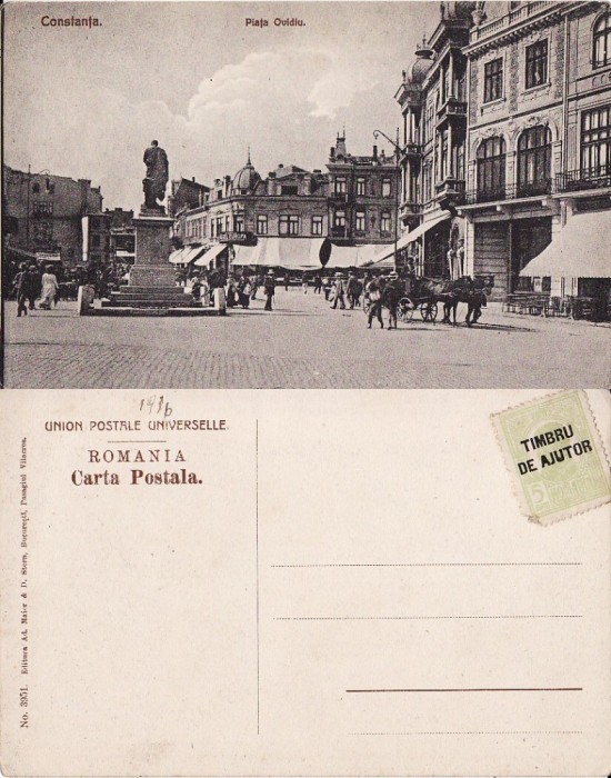 Constanta - Piata si Statuia lui Ovidiu