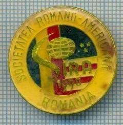 295 INSIGNA -SOCIETATEA ROMANO-AMERICANA - SIRA 1990 -ROMANIA -societate de administrare a investitiilor-starea care se vede foto
