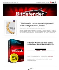 Bitdefender Internet Security 2013 LICENTE VALABILE 365 ZILE DE LA DATA ACTIVARII!!! foto