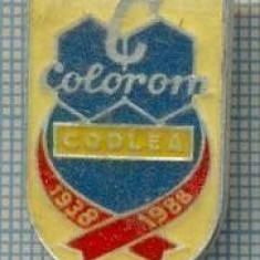 294 INSIGNA - COLOROM CODLEA 1938-1988 -fosta fabrica de coloranti, jud.Brasov -starea care se vede