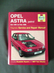 Vand Manual Haynes Repatie Opel Astra foto