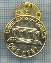 439 INSIGNA -ONE CENT -UNITED STATES OF AMERICA -starea care se vede foto