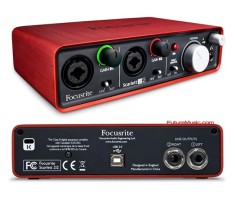 Vand placa de sunet externa FOCUSRITE 2i2 USB phantom power foto