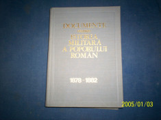 DOCUMENTE PRIVIND ISTORIA MILITARA A POPORULUI ROMAN 1878-1882 foto