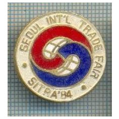 441 INSIGNA -SEOUL INT'L TRADE FAIR -SITRA '84 -KOREA DE SUD -starea care se vede
