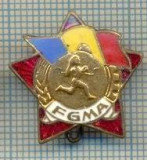 501 INSIGNA - FGMA(Fii gata pentru muncă şi apărare ?) -fabricata la PMS -ARAD -starea care se vede