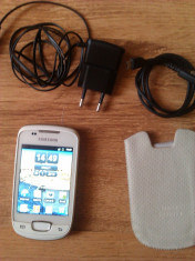 Samsung Galaxy Mini S5570 White , arata si functioneaza IMPECABIL. foto