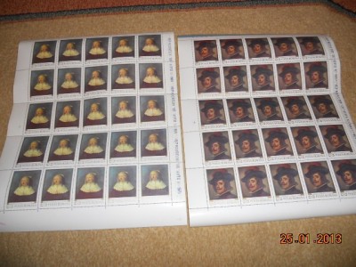 COLI DE 25 SERII ROMANIA REP. DE ARTA II 1969 foto