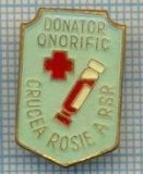 479 INSIGNA -DONATOR ONORIFIC -CRUCEA ROSIE A RSR -starea care se vede