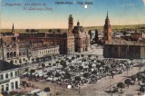 Carte postala CP BH001 Oradea Mare - Piata Unirii 1917 - necirculata