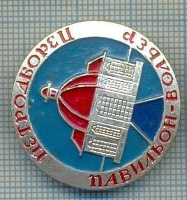 508 INSIGNA - PETRODVORET -URSS -scriere chirilica -starea care se vede