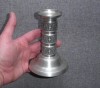 Suport Lumanare Staniu Norvegia, 13cm, Decoratiune Relief - Suport Lumanari Vintage