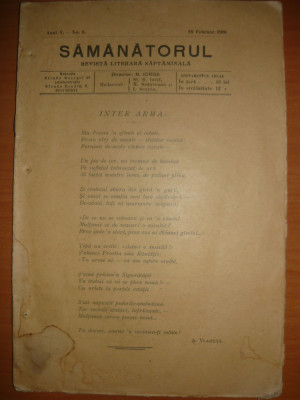 Samanatorul - anul V, no. 9 - 26 februarie 1906 foto