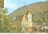 CPI (B1562) BRASOV. BISERICA NEAGRA, EDITURA OSETCM, CIRCULATA 12.6.80, STAMPILE, TIMBRU, Fotografie