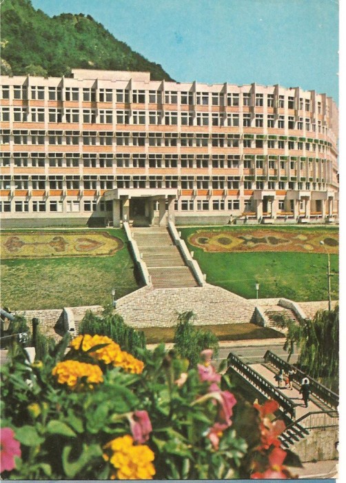CPI (B1543) PIATRA NEAMT, VEDERE, EDITURA OSETCM, CIRCULATA 1.VIII.1975, STAMPILE, TIMBRU IMPRIMAT