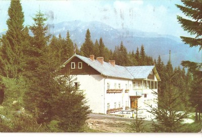 CPI (B1561) SINAIA, CABANA CUIBUL DORULUI, EDITURA MERIDIANE, CIRCULATA , STAMPILE, TIMBRU foto