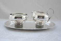 SET PENTRU CAFEA SAU CEAI DIN ARGINT MASIV ;STERLING SILVER foto