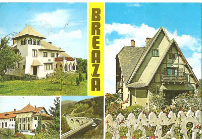 CPI (B1583) BREAZA, JUD. PRAHOVA, MOZAIC, EDITURA MERIDIANE , CIRCULATA 04.8.83, STAMPILE foto