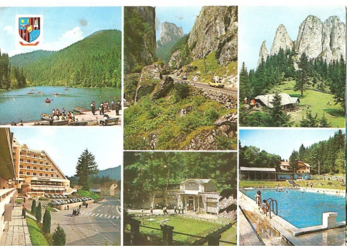 CPI (B1615) FRUMUSETILE JUDETULUI HARGHITA, MOZAIC, EDITURA SPORT TURISM, CIRCULATA 23.9.80, STAMPILE, TIMBRU