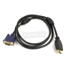 Cablu VGA la HDMI cu contacte aurite 1,8m, nou sigilat ! foto
