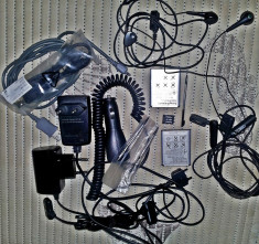 SONY ERICSSON INCARCATOR CASTI ACUMULATOR CABLU DATE+ F. MULTE ACCESORII TELEFON ORIGINAL foto