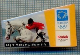 552 INSIGNA -OLIMPICA, ATENA 2004 -KODAK sponsor olimpic -proba hipica (calarie) -starea care se vede foto