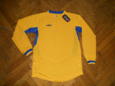 Tricou fotbal Umbro galben albastru foto