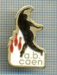 612 INSIGNA -a.b. caen - BOWLING - SPORTIVA - interesanta -starea care se vede foto