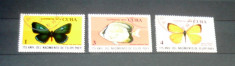 Fauna - Fluturi, Pesti - Felipe Poey aniversari - 3 valori 1974 - CUBA - 2+1 gratis toate licitatiile - RBK1717 foto