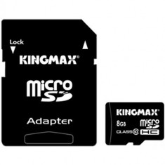 Card memorie Kingmax MicroSDHC 8GB Class 10 (Adaptor SD) foto