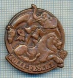 668 INSIGNA -ZOLLI-FESCHT -personaje fantastice, de basm(leu, elefant, girafa) -starea care se vede