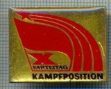 694 INSIGNA - X PARTEITAG KAMPFPOSITION -DDR -militara -starea care se vede