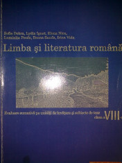 Limba si literatura romana - Clasa a VIII-a - Evaluare sumativa pe unitati de invatare si subiecte de teze foto