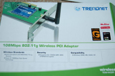 PLACA RETEA WIRELESS TRENDNET TEW-443PI foto