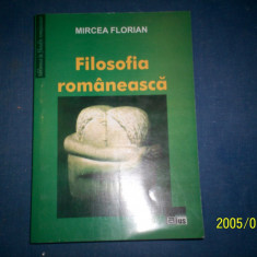 FILOSOFIA ROMANEASCA-MIRCEA FLORIAN