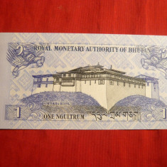 Bancnota 1 Ngultrum Bhutan 2006 ,cal.NC