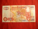 Bancnota 50 Kwacha 2003 Zambia , cal.NC