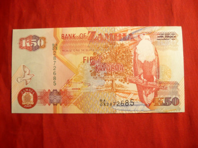 Bancnota 50 Kwacha 2003 Zambia , cal.NC foto