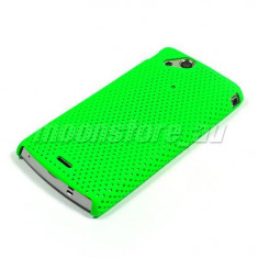 husa protectie verde airmesh Sony Ericsson SE Xperia Arc X12 mesh + folie ecran foto