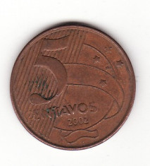 Brazilia 5 centavos 2002 foto