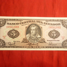 Bancnota 5 Cruzados Brazilia , cal.NC