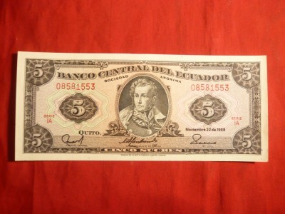 Bancnota 5 Cruzados Brazilia , cal.NC foto