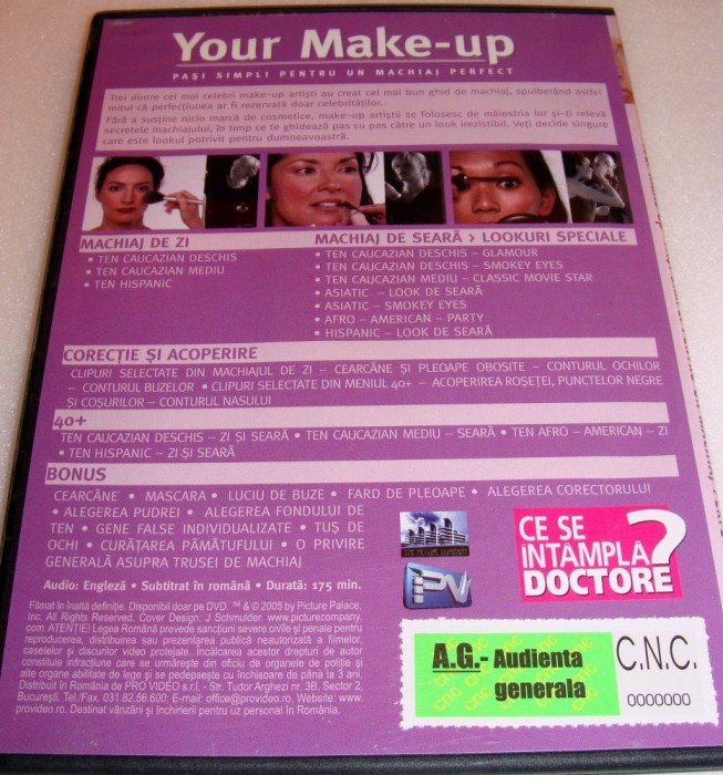 Your Make Up Pasi Simplii Pentru Un Machiaj Perfect Dvd Okaziiro