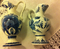 Carafe din ceramica Delfts pictate manual foto