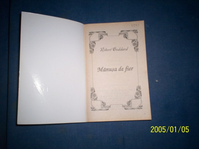 MANUSA DE FIER-ROBERTGODDARD