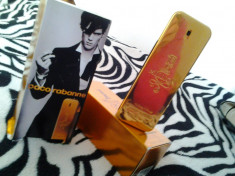 STICLA (GOALA) + CUTIE / AMBALAJ PACO RABANNE - 1 MILLION - ORIGINAL - 100 ML foto