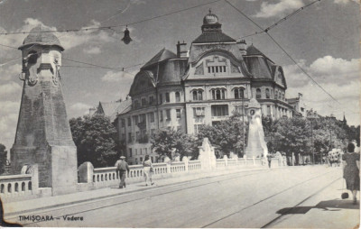 Carte postala CP TM010 Timisoara - Vedere - circulata 1961 RPR foto