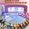 Set unghii false cu lampa UV 36W si set geluri color, Kit manichiura cu gel set color si lampa UV ROZ