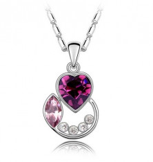 Lantisor Purple Swarovski Elements 035048 foto